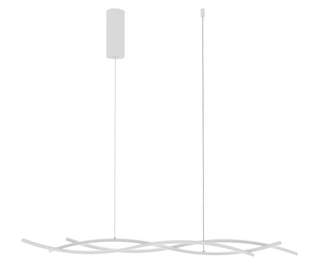 Sospensione LED lavorata in alluminio bianco-nero-oro con diffusore in silicone CCT 40W 5100LM KINETIC-S Sospensione LED lavorata in alluminio bianco-nero-oro con diffusore in silicone CCT 40W 5100LM KINETIC-S